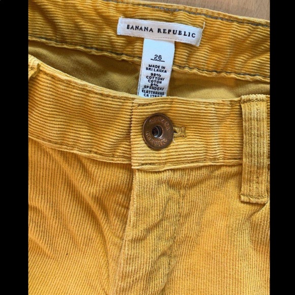 Banana Republic Yellow / Mustard Corduroy Pants - Picture 2 of 3